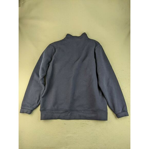 Orvis Sweatshirt Size L 1/4 Zip Pullover Long Sleeve Blue Cotton Blend - Picture 2 of 7